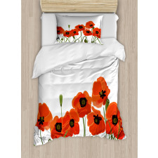 Vibrant Blossoms Bouquet Duvet Cover Set