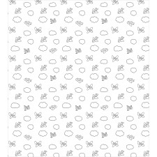 Childish Puffy Clouds Duvet Cover Set