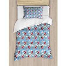 Airships Present Boxes Duvet Cover Set