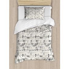 Old School Planes Duvet Cover Set