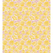 Yellow Roses Blooming Duvet Cover Set
