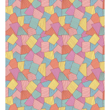 Tile Pattern Stripes Duvet Cover Set