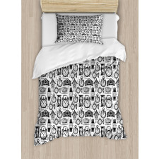 Sketct Style Watches Duvet Cover Set
