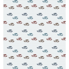 Retro American Vehicles Duvet Cover Set