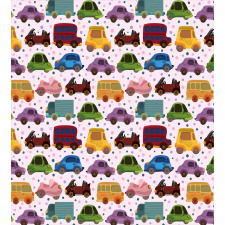 Cartoon Vehicle Design Duvet Cover Set