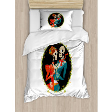 Skeletons in Love Duvet Cover Set