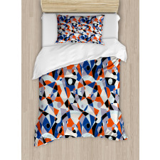 Colors Shapes Grid Duvet Cover Set