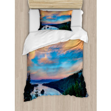 Sundown in the Woods Duvet Cover Set