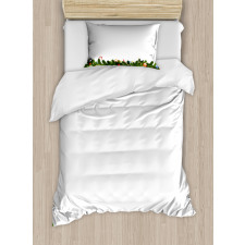 Christmas Candy Canes Duvet Cover Set