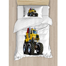 Giant Wheeled Monster Car Duvet Cover Set