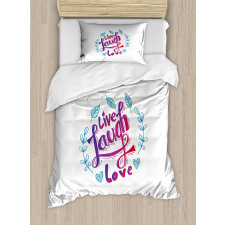 Inspiration Phrase Duvet Cover Set