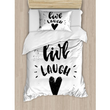 Retro Message Duvet Cover Set