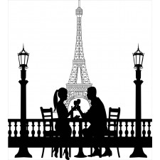 Couple in Dinner Paris Duvet Cover Set