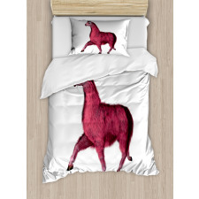 Pink Abstract Animal Duvet Cover Set