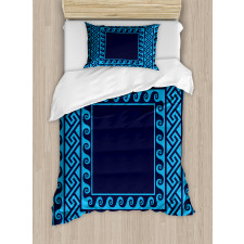 Swirl Waves Hellenic Duvet Cover Set