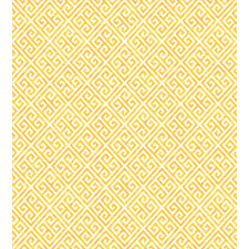Yellow and White Maze Duvet Cover Set
