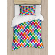 Lively and Geometrical Duvet Cover Set