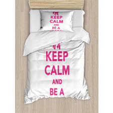 Be a Unicorn Text Duvet Cover Set