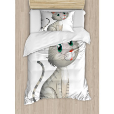 Domestic Cat Pet Duvet Cover Set