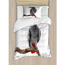 Parrot on a Branch Duvet Cover Set