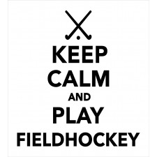 Play Fieldhockey Phrase Duvet Cover Set