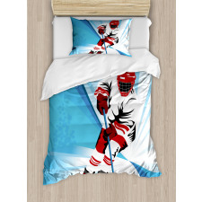 Player Strong Shot Goal Duvet Cover Set