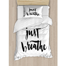 Modern Lettering Duvet Cover Set