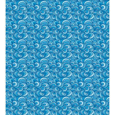 Marine Waves Spirals Art Duvet Cover Set