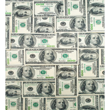 Bills with Ben Franklin Duvet Cover Set