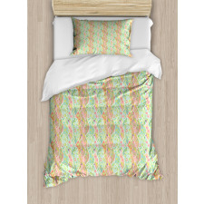 Fresh Foliage Leaf Duvet Cover Set