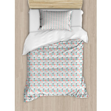 Houndstooth Motifs Duvet Cover Set