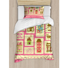 Retro Style Set Duvet Cover Set