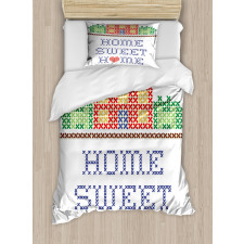 Shape Stitch Duvet Cover Set