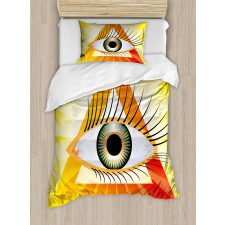 Powerful Sight Triangle Duvet Cover Set