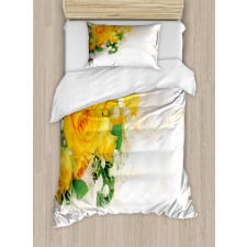 Bouquet of Romantic Flower Duvet Cover Set