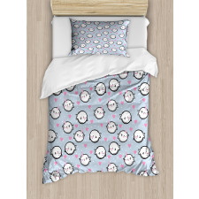 Cartoon Whales Duvet Cover Set