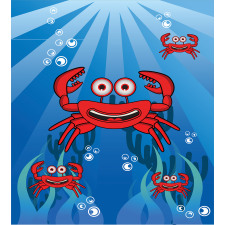 Funny Underwater Mascots Duvet Cover Set