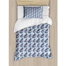 Giant Marine Mammals Duvet Cover Set