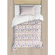 Kids Bunny and Chicken Duvet Cover Set