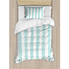 Sketchy Grunge Stripes Duvet Cover Set