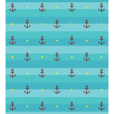 Anchor Nautical Dotted Duvet Cover Set