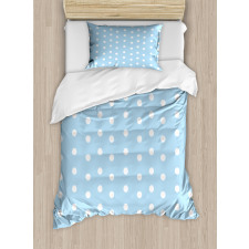 Polka Dots Blue and White Duvet Cover Set