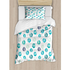 Round Shapes Pastel Colors Duvet Cover Set