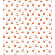 Orange Forest Animal Duvet Cover Set