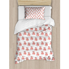 Abstract Dotted Background Duvet Cover Set