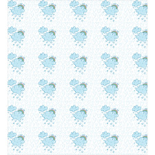 Blue Valentine Cloud Duvet Cover Set