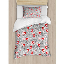 Romantic Hearty Duvet Cover Set