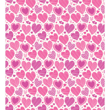 Pink Romantic Motifs Duvet Cover Set