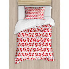 Flowers Valentines Day Duvet Cover Set