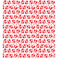 Flowers Valentines Day Duvet Cover Set